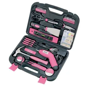 135 pc. Household Tool Kit Pink, Model DT0773N1
