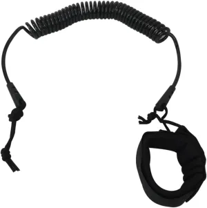 2024 NEW 10FT Powerful Coiled SUP Leash with 5mm Urethane Cord, Surfboard Leash Sup Leg Rope Strap Stand Up Paddleboard Leash - Black