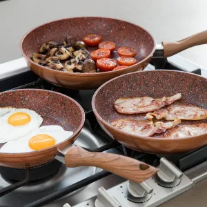 Copper Stone Pans - 4pc Set