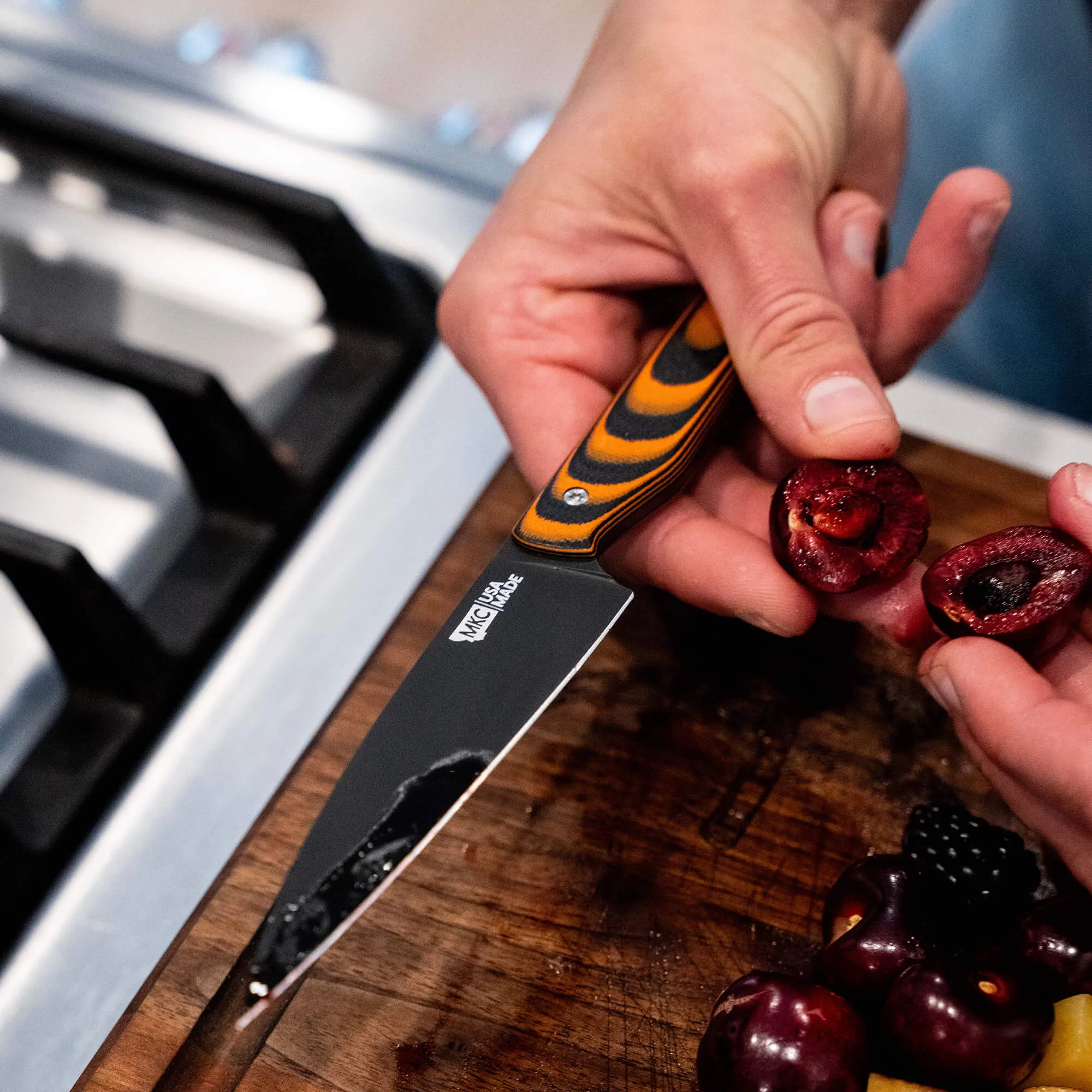 CUTBANK PARING KNIFE - ORANGE/BLACK