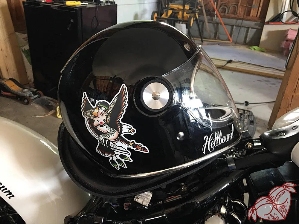 Eagle Pinup Sticker