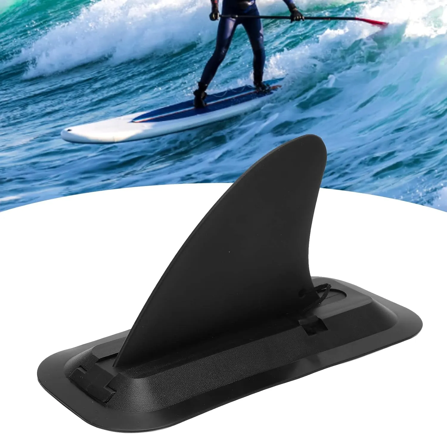 Fin Replacement, Adjustable Plastic Wide Applications Easy to Install Surfboard Fin for Upright Paddleboards