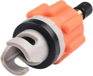 for Stand Up Paddle Board Pump Adapter, Sealing Air Valve Adapter for Inflatable Boat, Paddle Board Air Valve Air Nozzle Adapter for Quick Inflation and Deflation(Orange)