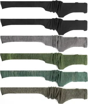 GUGULUZA 6-Pack Extra-Thick Gun Socks for Rifle and Shotguns, 54 Knit Silicone-Treated Rifle Sock Long Guns Sleeves for Storage