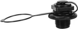 Inflatable Boat Air Valve, 23.9mm Black Plastic Inflatable Fishing Boat Replacement Kayak Raft Plug Replacement Air Valve for Rubber Dinghy Pool Boat Airbeds