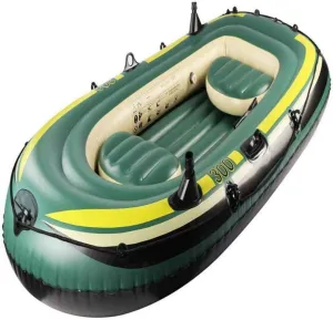 Inflatable Kayak Boat, Touring Kayak Canoe Boat Set, 3 Person Rafting Fishing Dinghy with Paddles and Air Pump,3-Person Boat