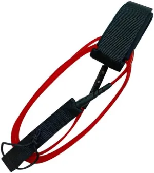 Inflatable Paddle Boards 6 Feet 5.5mm Surfboard Foot Rope Safety TPU Nylon Stainless Steel Surf Leash Paddle Board Leg Rope Surfboard Ankle Leash Vacation Must Haves (Color : Red)