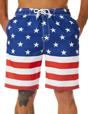 KAILUA SURF Mens Swim Trunks Long, Quick Dry Boardshorts, 9 Inches Inseam Bathing Suits with Mesh Lining