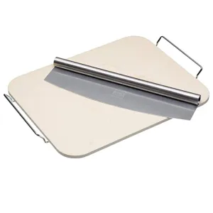Kitchen Craft Pizza Stone Rectangular Set 37 x 30cm