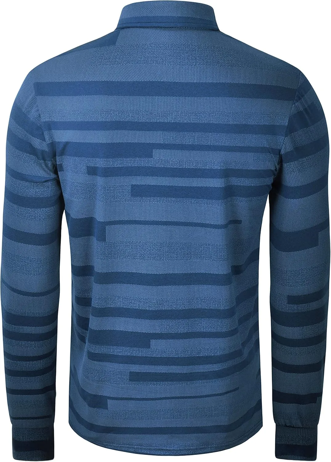 Long Sleeve Polo Shirts for Men Casual Dress Polo Tee Shirts Lightweight Quick Dry Collared Golf Shirt