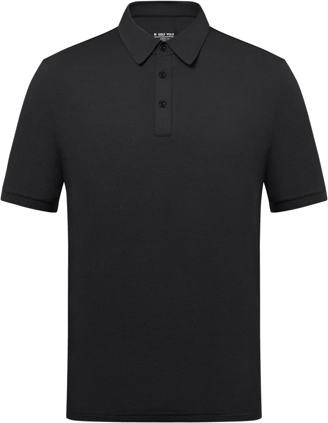 Men's Lightweight Golf Polo Shirt, Stretch Quick Dry Solid Tennis Shirt, Moisture Wicking Short Sleeve Dry Fit