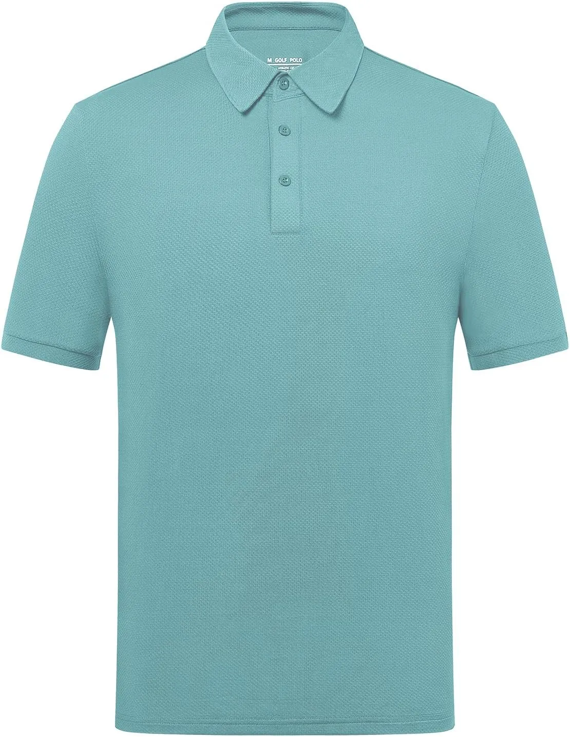 Men's Lightweight Golf Polo Shirt, Stretch Quick Dry Solid Tennis Shirt, Moisture Wicking Short Sleeve Dry Fit