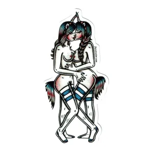 Naughty Unicorns Sticker
