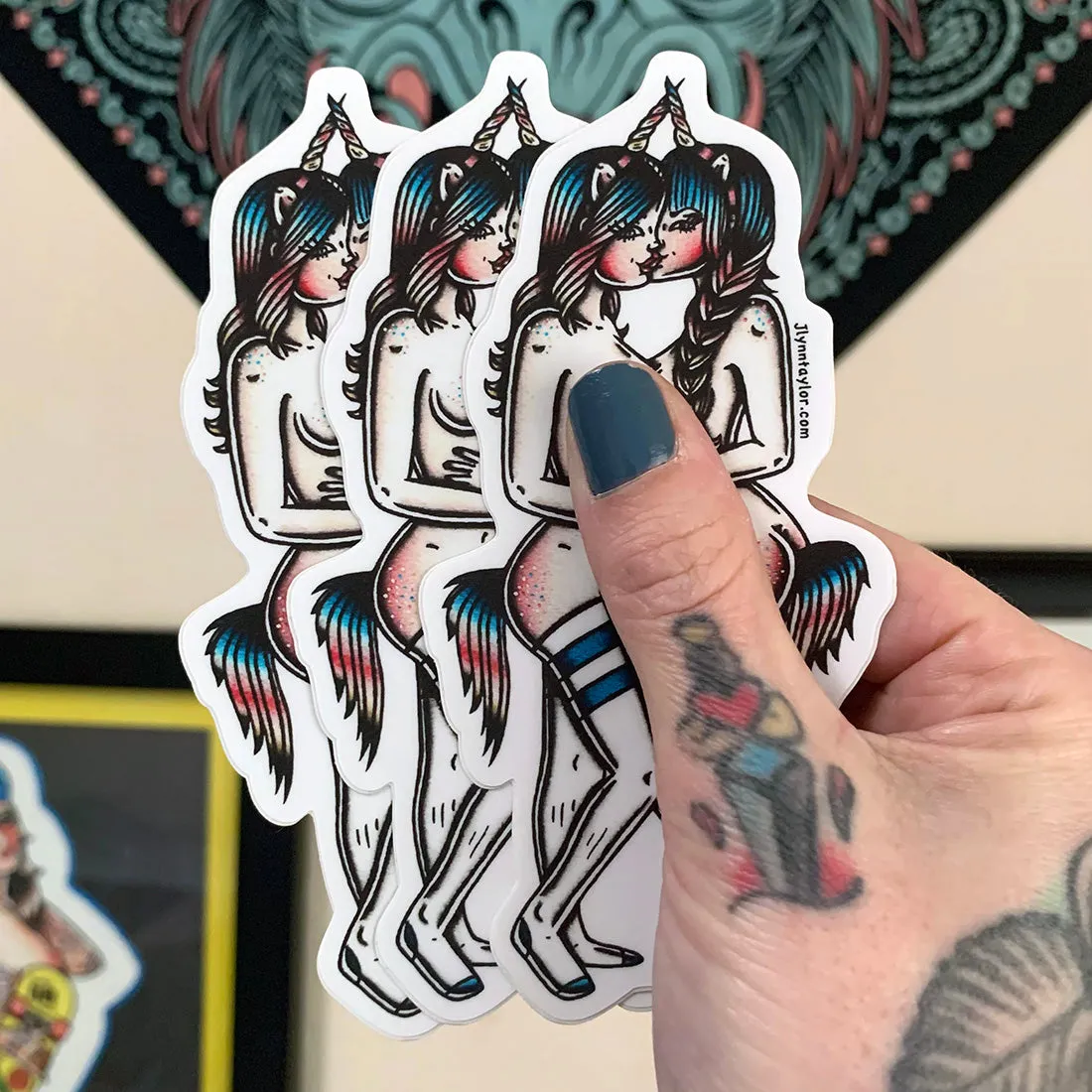 Naughty Unicorns Sticker