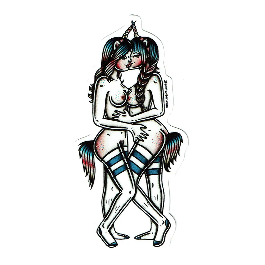 Naughty Unicorns Sticker