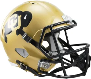 NCAA Colorado Buffaloes Full Size Speed Replica Helmet, Black, Medium