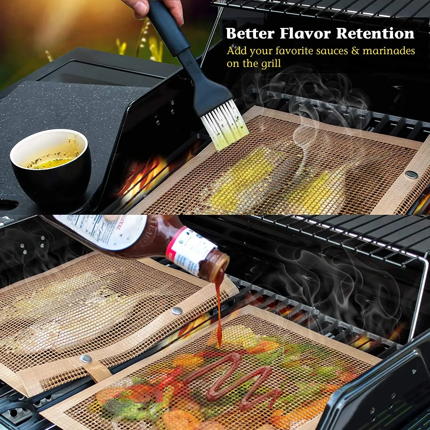 Non-Stick Mesh Grilling Bag