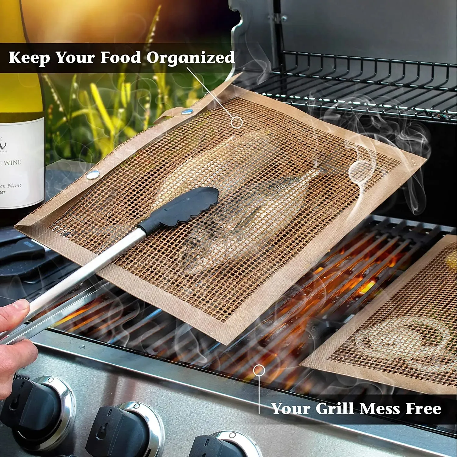 Non-Stick Mesh Grilling Bag