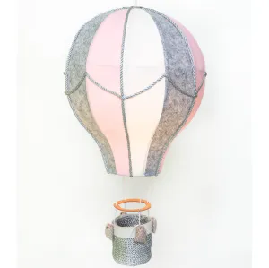 Pink Hot Air Balloon Lamp - Pink