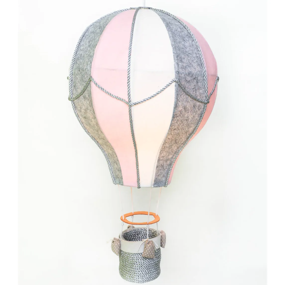 Pink Hot Air Balloon Lamp - Pink