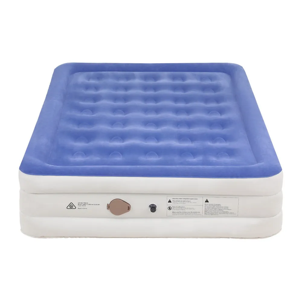 Quick Inflating Queen Air Mattress, Flocked Surface - Weisshorn
