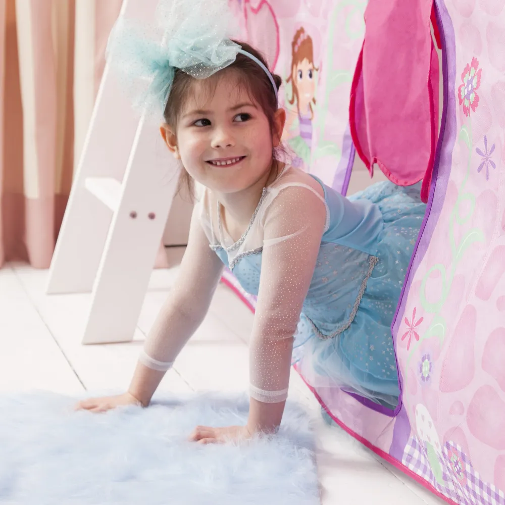Tuva Cabin Bed Low with Bunk Underbed Slide & Fairies Package in Classic White