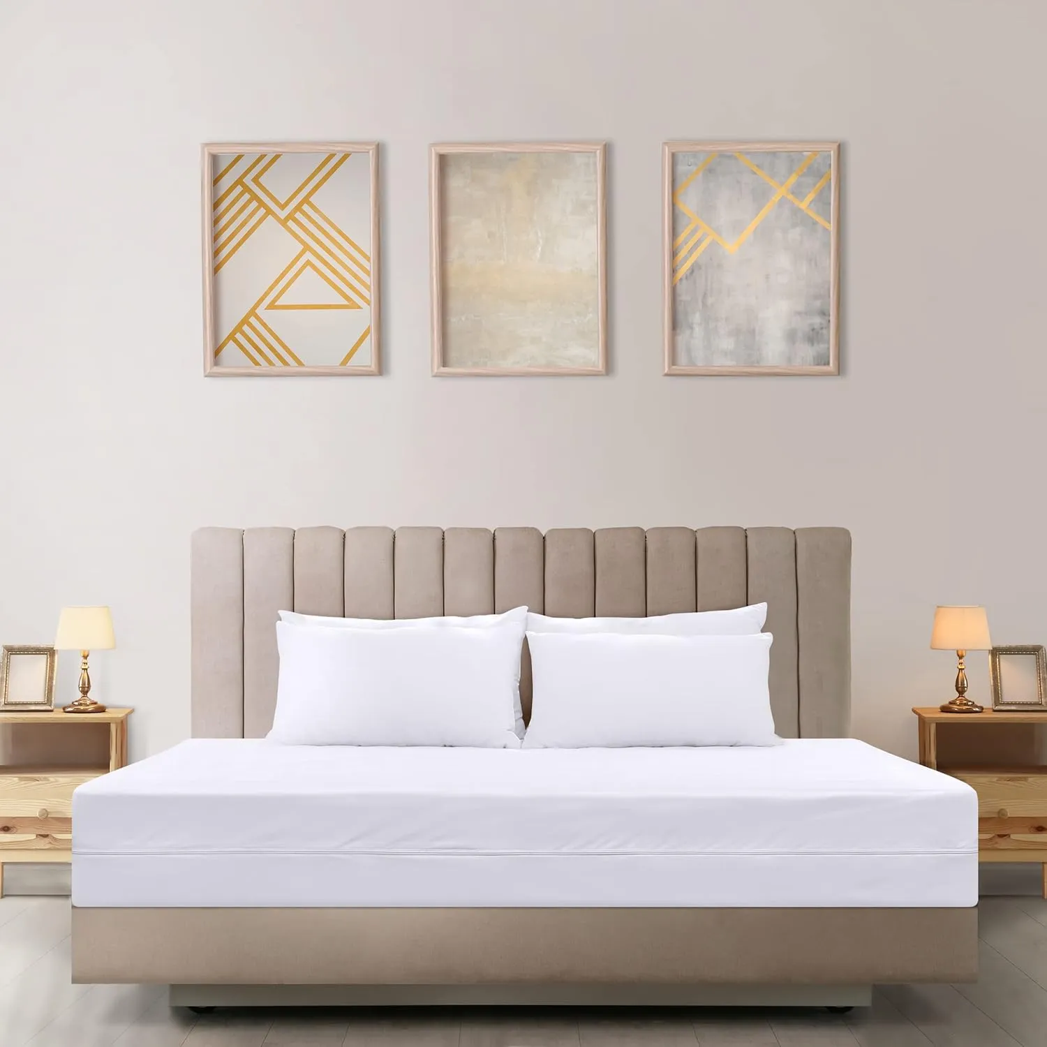 Utopia Bedding Zippered Mattress Encasement Queen, 100% Waterproof Bed Bug and Dust Mite Proof Mattress Protector, Absorbent Six-Sided Mattress Cover
