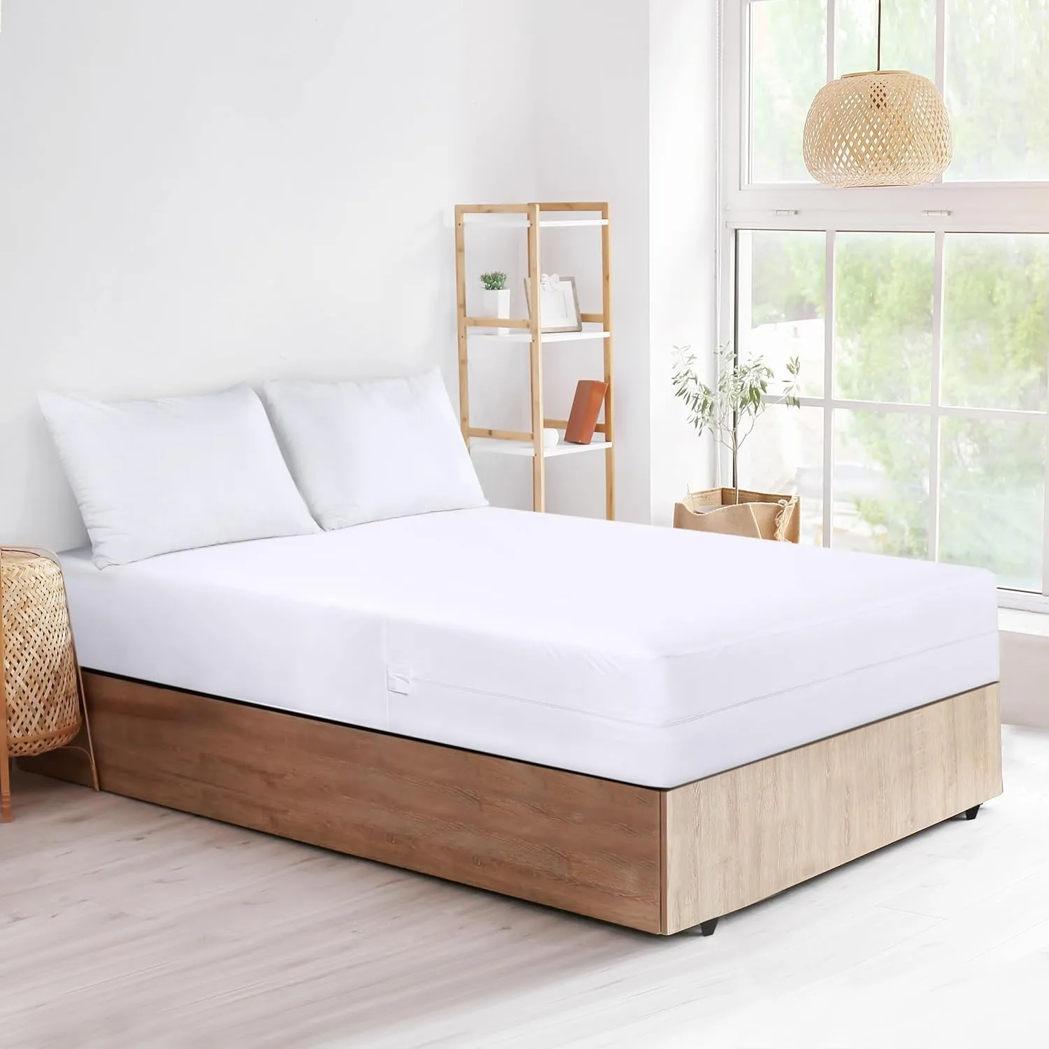 Utopia Bedding Zippered Mattress Encasement Queen, 100% Waterproof Bed Bug and Dust Mite Proof Mattress Protector, Absorbent Six-Sided Mattress Cover