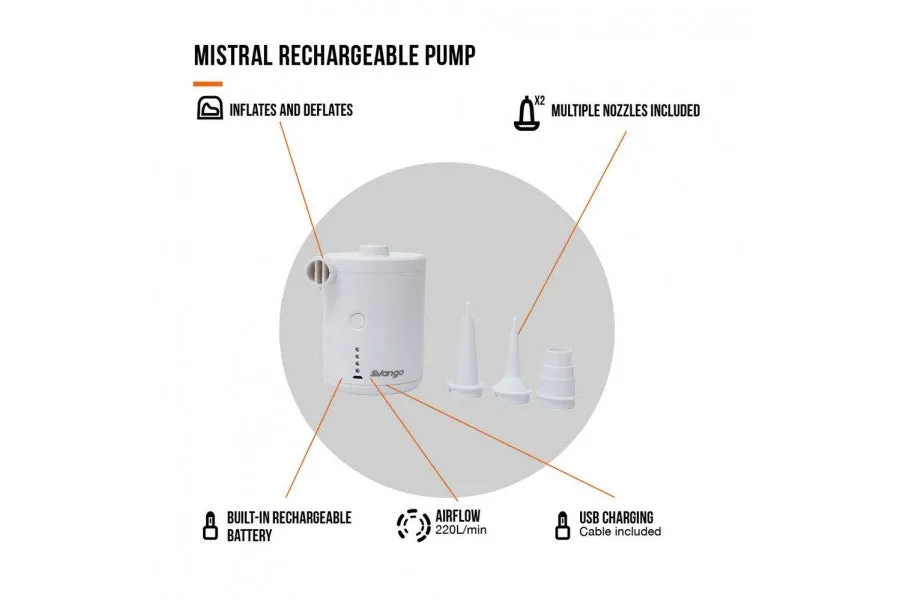 Vango Mistral Rechargeable Pump