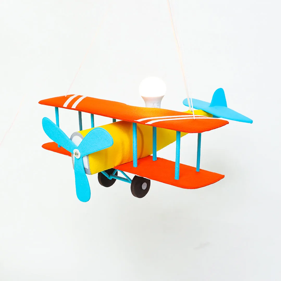 Yellow Vintage Aeroplane Lamp