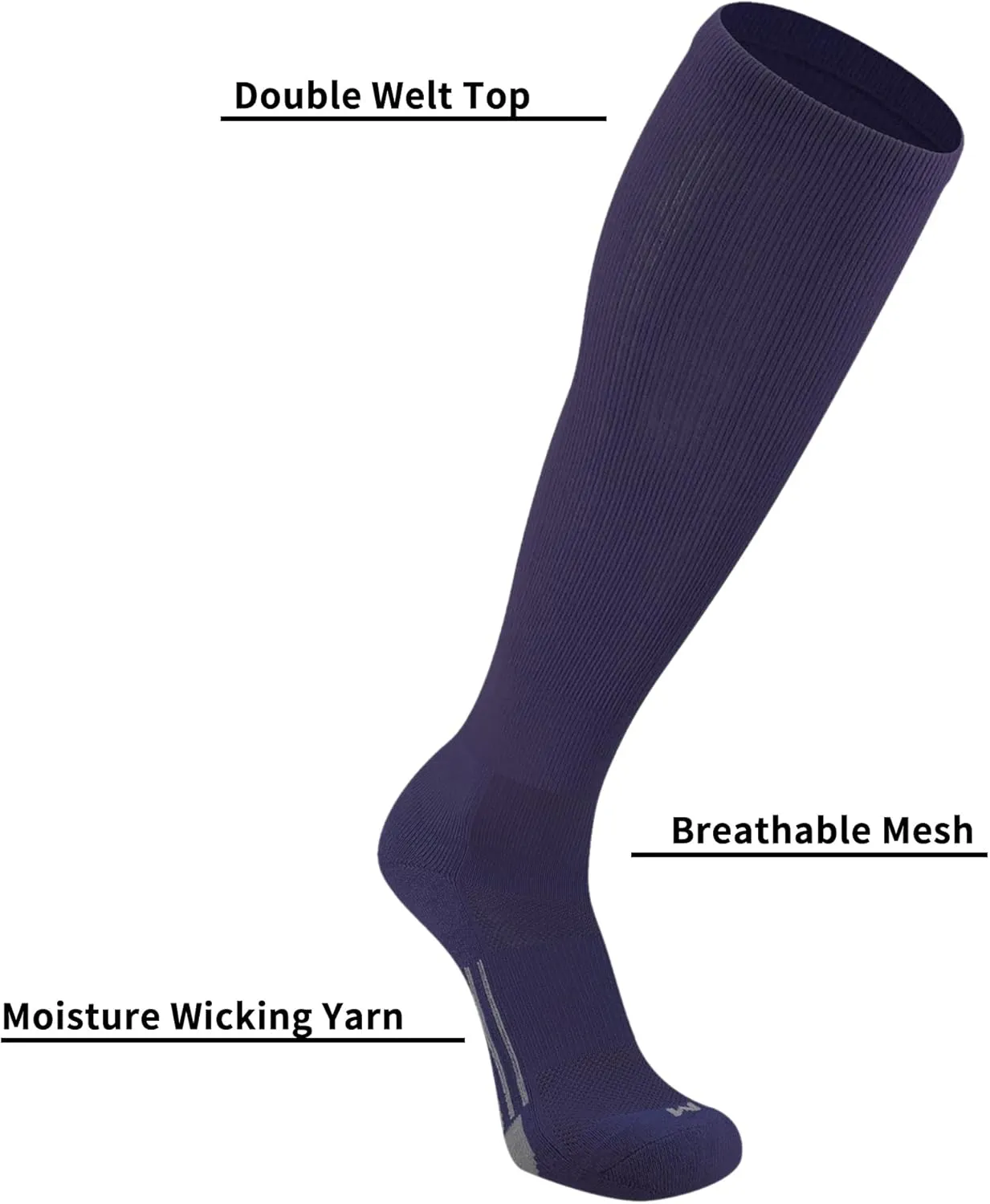 Youth Elite Baseball/Softball Socks & Belt Combo (3 Pairs of Socks with 1 Belt)